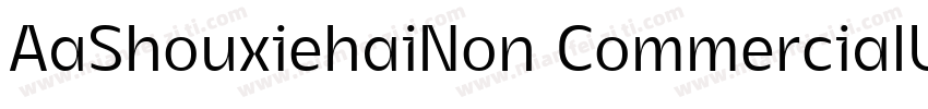 AaShouxiehaiNon CommercialUse字体转换